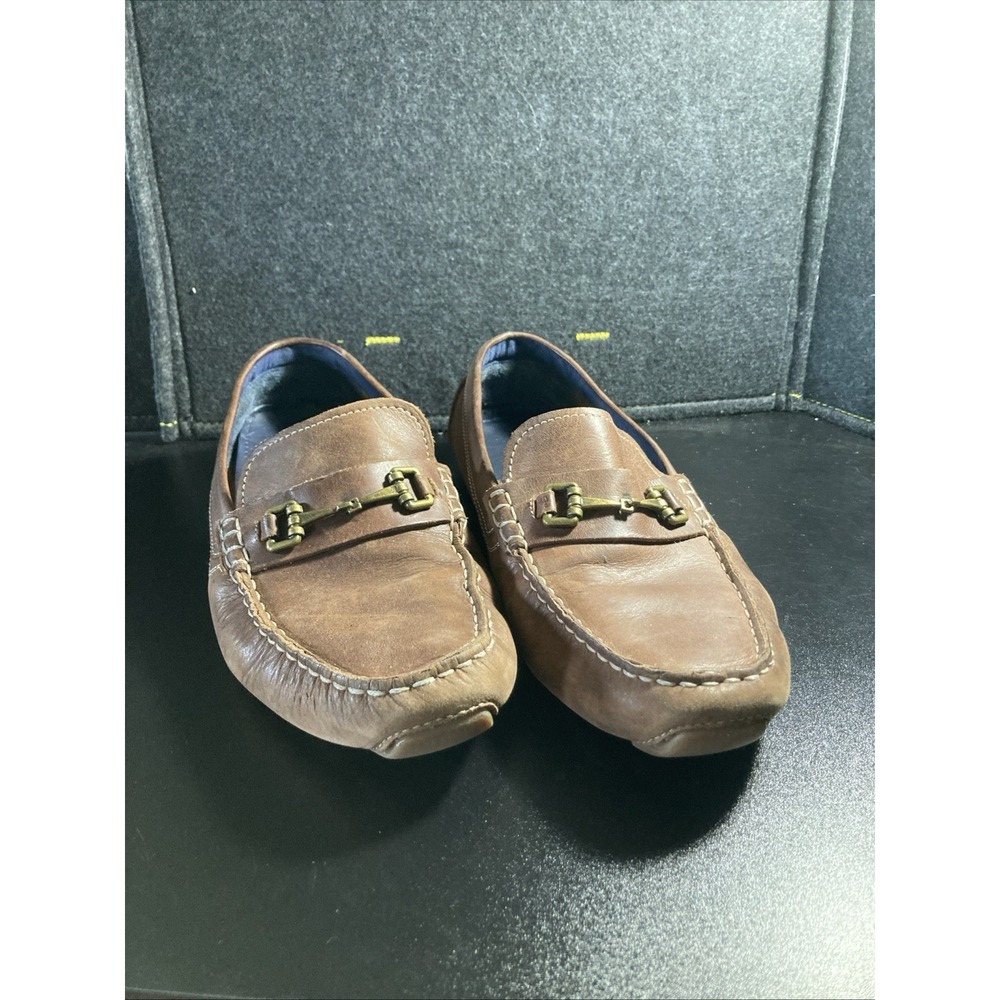 Cole Haan Men's Leather Shoes Loafers Horsebit Driving Size 11M Brown